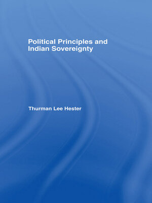 cover image of Political Principles and Indian Sovereignty